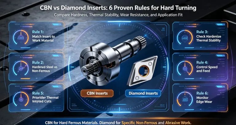 CBN vs diamond inserts for hard turning