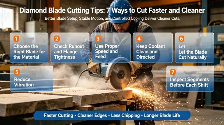 Diamond blade cutting techniques