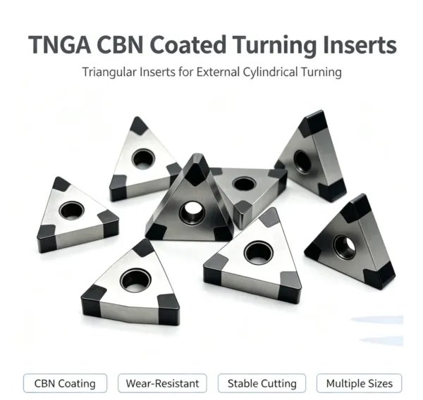 三角铣刀1 Triangle CBN Coated TNGA Insert for External Turning (RL-0987)