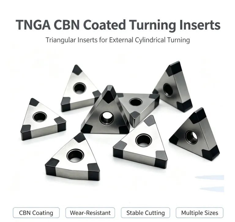 Triangle CBN Coated TNGA Insert for External Turning (RL-0987)