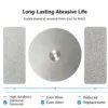 不锈钢金刚石打磨圆盘1 Electroplated Diamond Abrasive Disc 1-10 mm for Lapidary Gem Grinding (High Hardness)