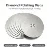不锈钢金刚石打磨圆盘3 Electroplated Diamond Abrasive Disc 1-10 mm for Lapidary Gem Grinding (High Hardness)