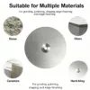 不锈钢金刚石打磨圆盘4 Electroplated Diamond Abrasive Disc 1-10 mm for Lapidary Gem Grinding (High Hardness)