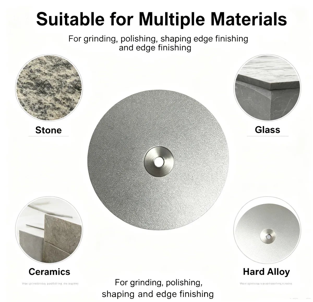 Electroplated Diamond Abrasive Disc 1-10 mm for Lapidary Gem Grinding (High Hardness) - view 4
