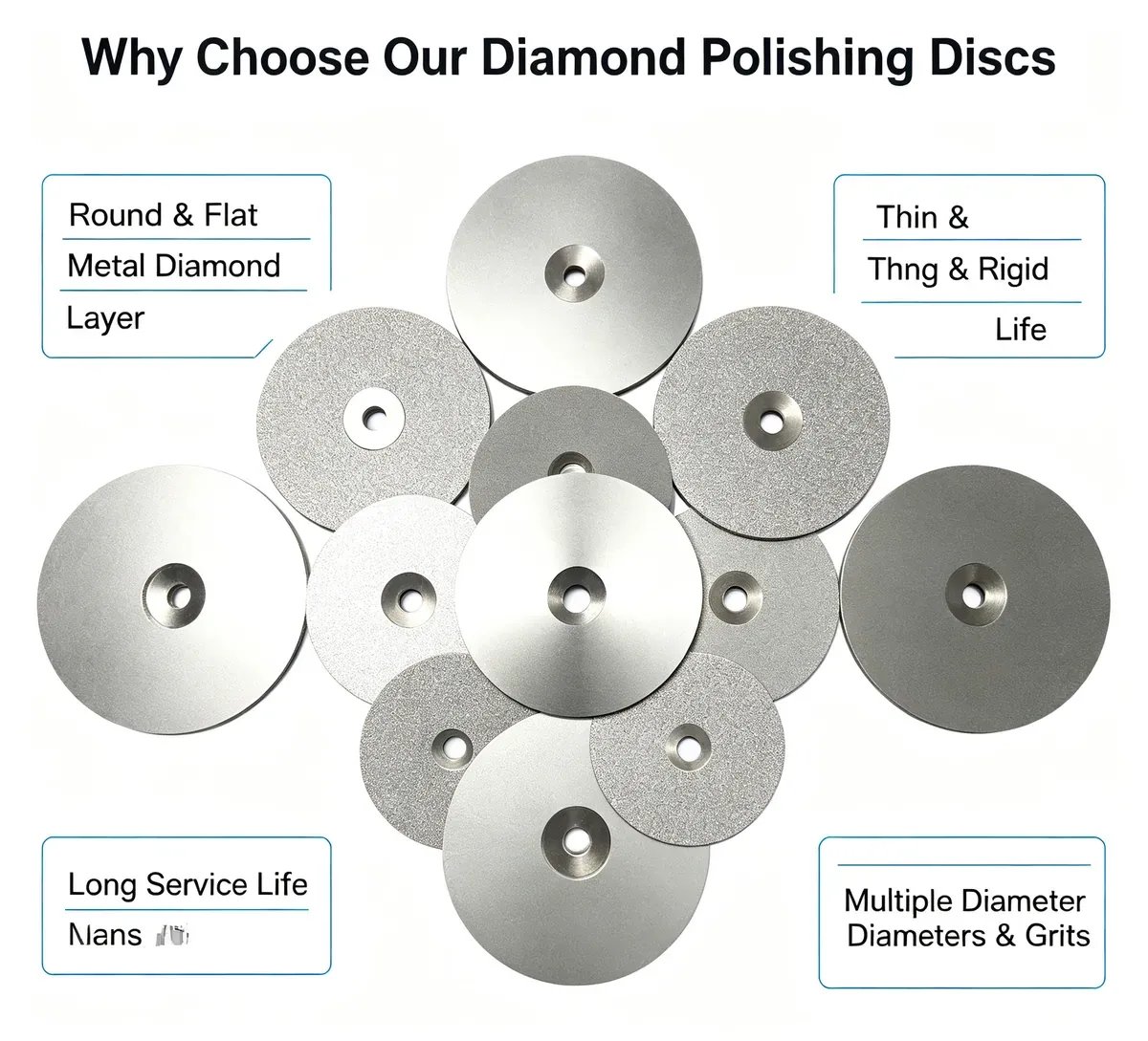Electroplated Diamond Abrasive Disc 1-10 mm for Lapidary Gem Grinding (High Hardness) - view 6