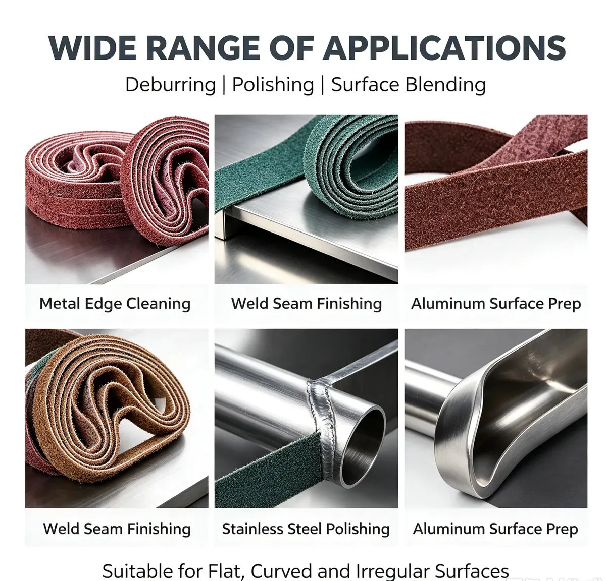 Nylon Non-Woven Abrasive Belt 1 mm for Mirror and Glass Polishing - view 4