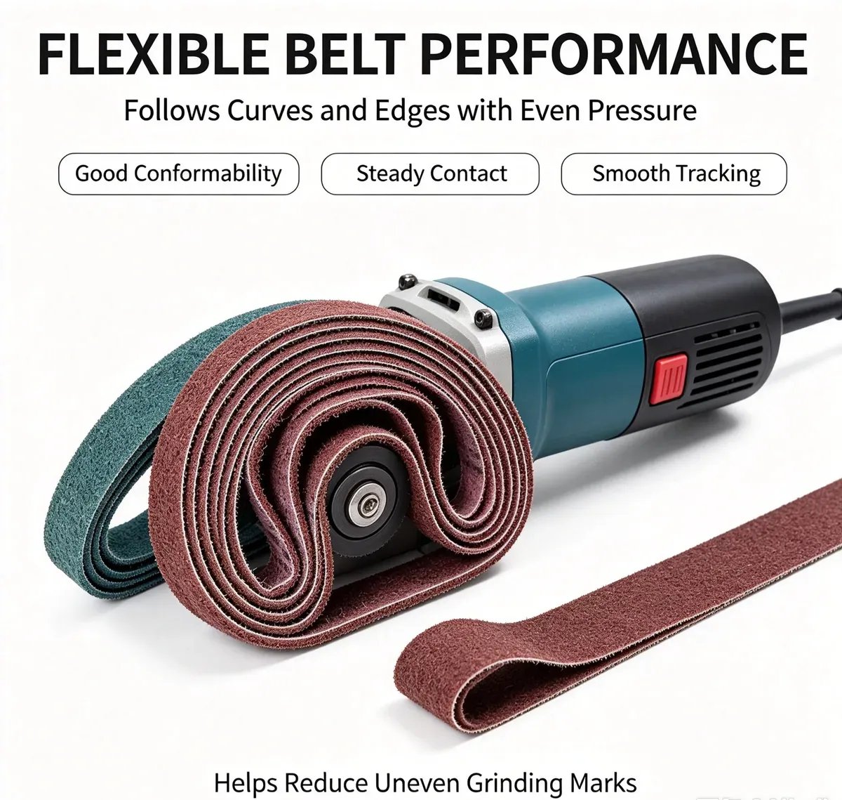 Nylon Non-Woven Abrasive Belt 1 mm for Mirror and Glass Polishing - view 5