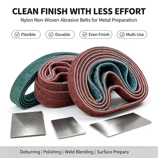 Nylon Non-Woven Abrasive Belt 1 mm for Mirror and Glass Polishing
