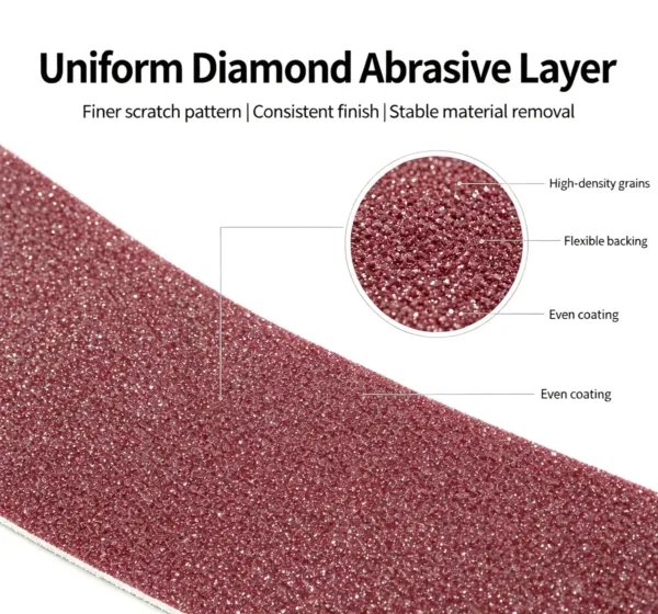 8" x 3" Flexible Resin Diamond Grinding Belt (200 x 76 mm)