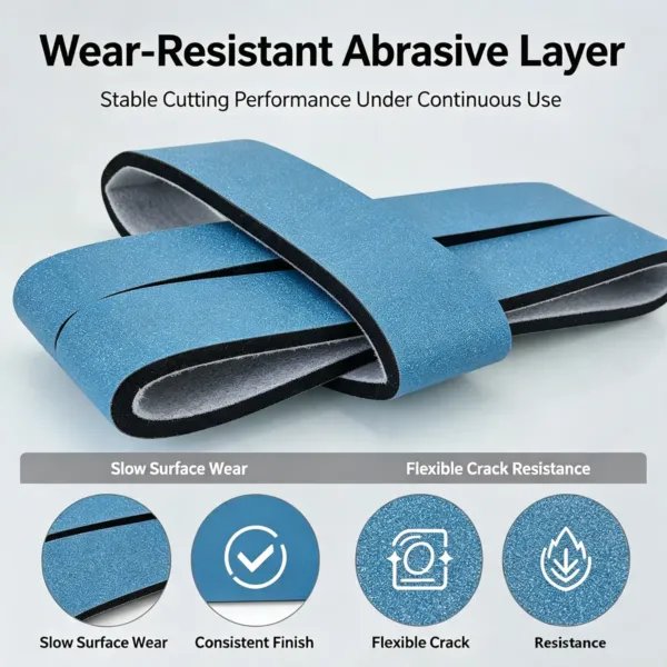 柔性树脂金刚石磨料打磨带3 Flexible Resin Diamond Abrasive Belt Square 60#-50000# for Stone and Quartz