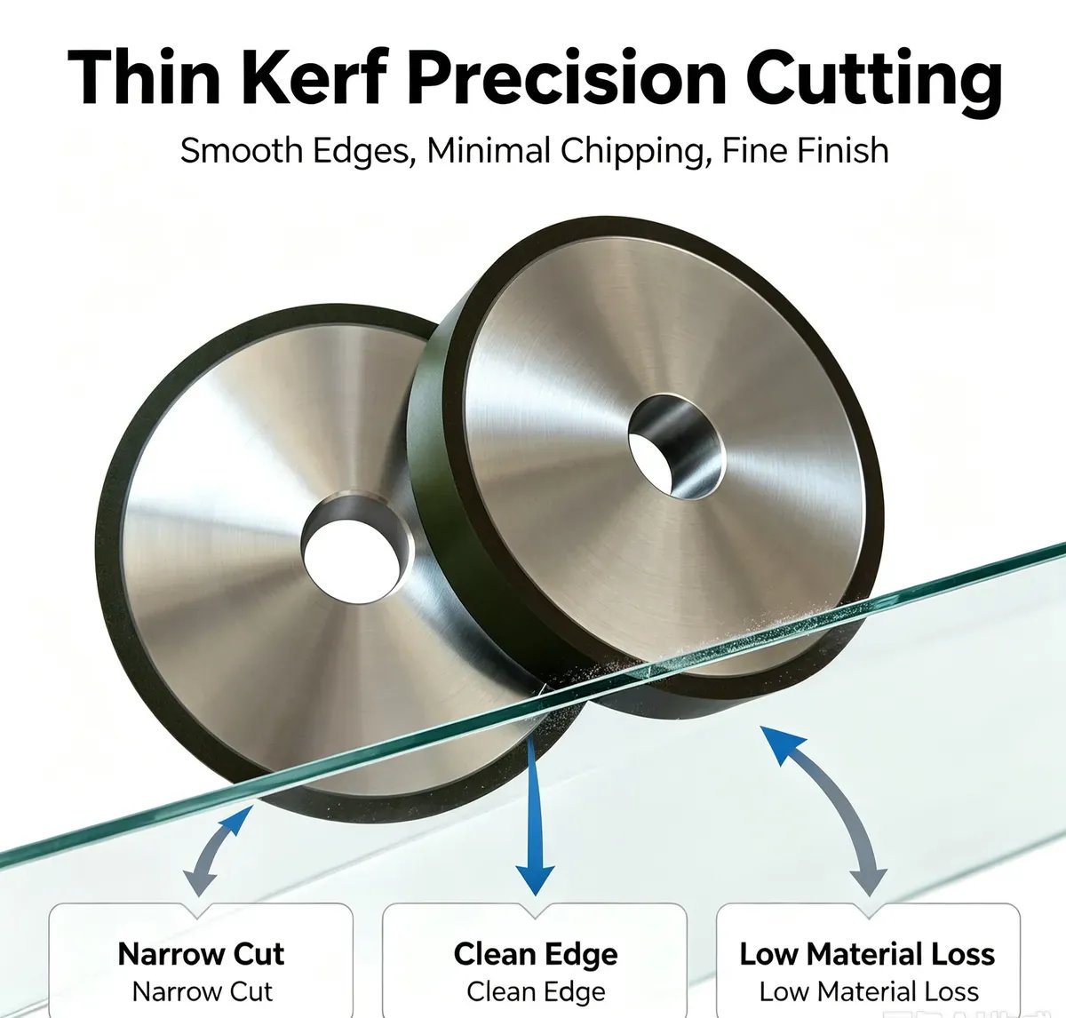 Medium Hardness Resin Bond Ultra-Thin Diamond Cutting Disc 3.0 mm - view 5