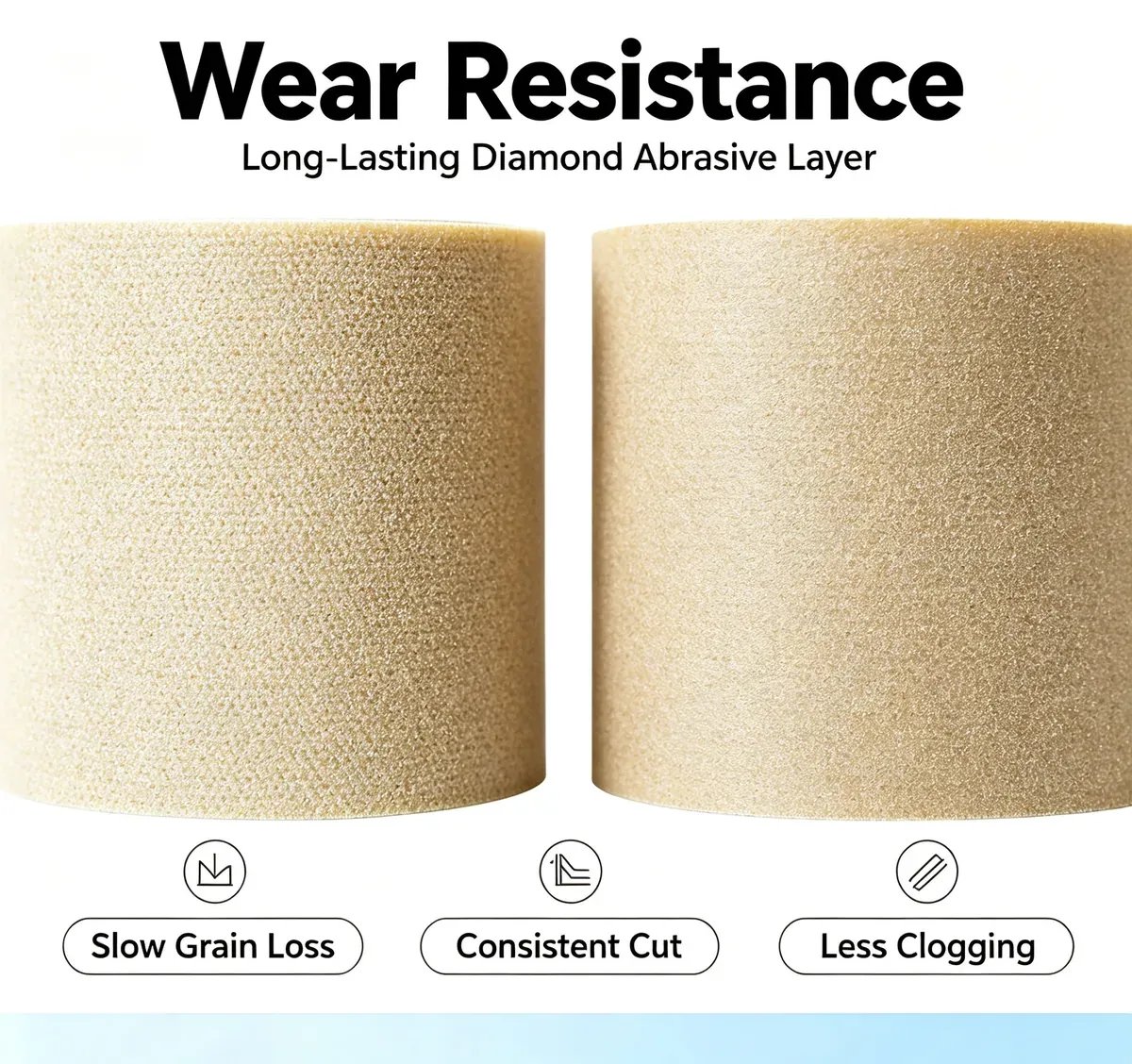 Resin Bond Diamond Sanding Cloth Abrasive Roll for Stone Processing - view 3