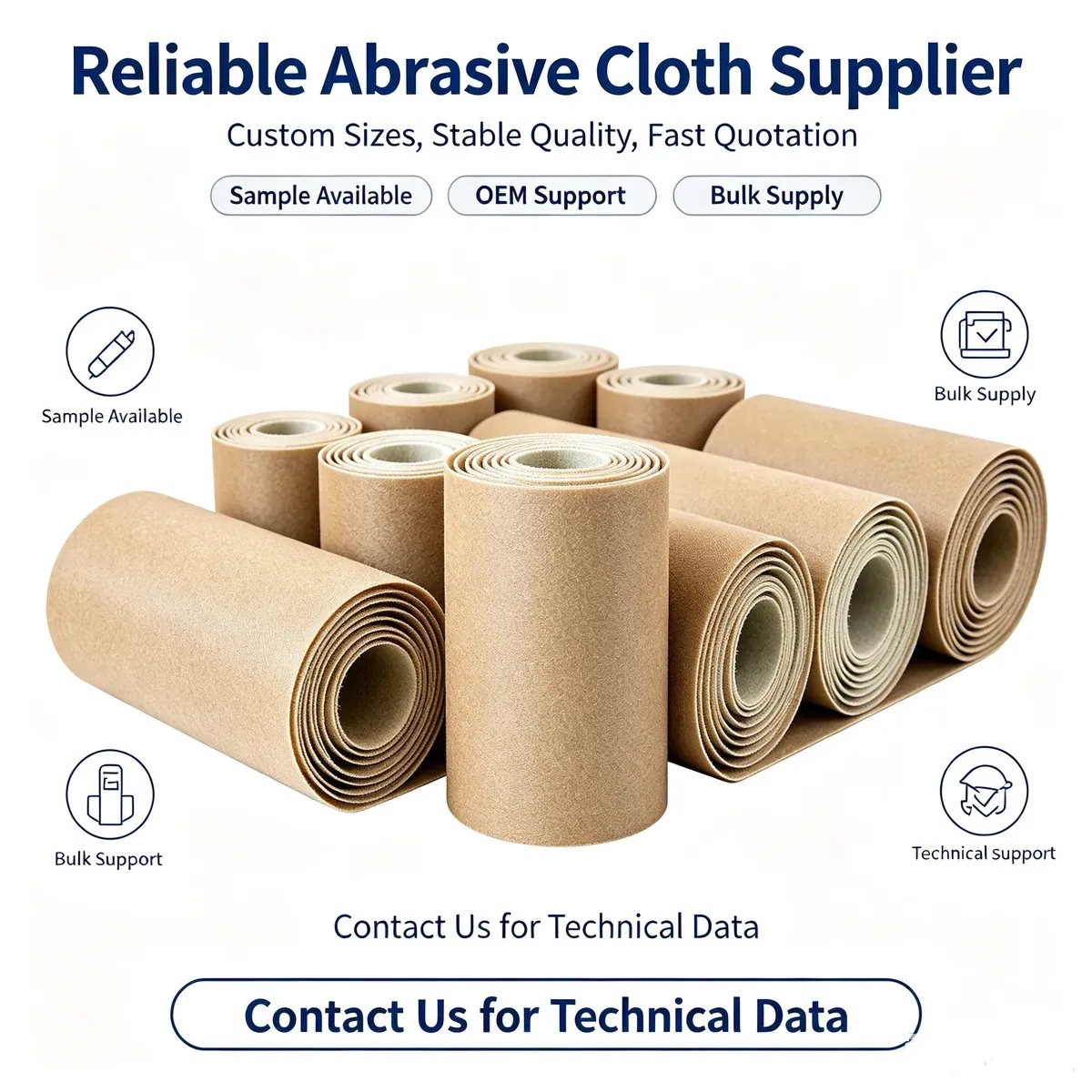 Resin Bond Diamond Sanding Cloth Abrasive Roll for Stone Processing - view 8