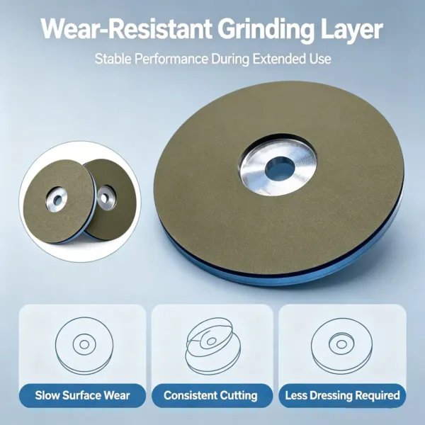 Resin Bond Diamond Grinding Disc 6 inch for Metal Grinding (60#-3000#)