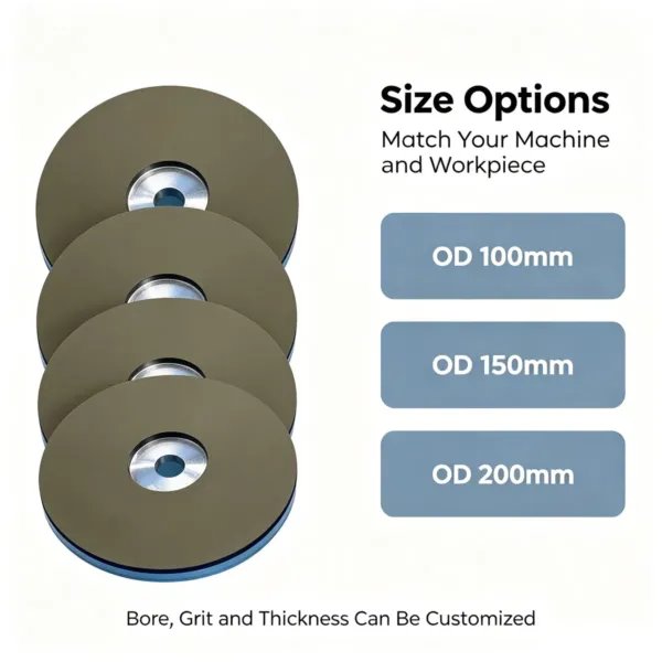 Resin Bond Diamond Grinding Disc 6 inch for Metal Grinding (60#-3000#)