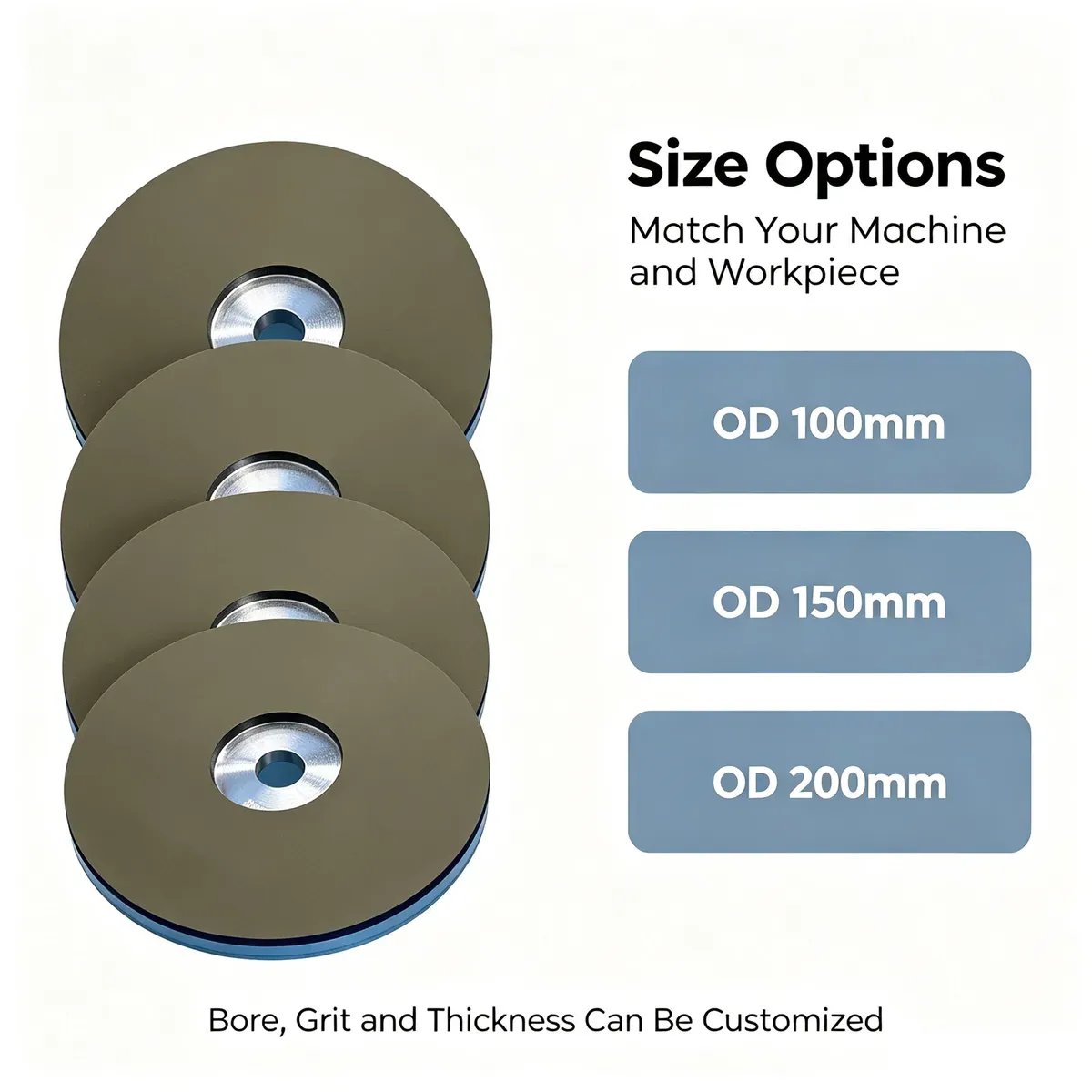 Resin Bond Diamond Grinding Disc 6 inch for Metal Grinding (60#-3000#) - view 6