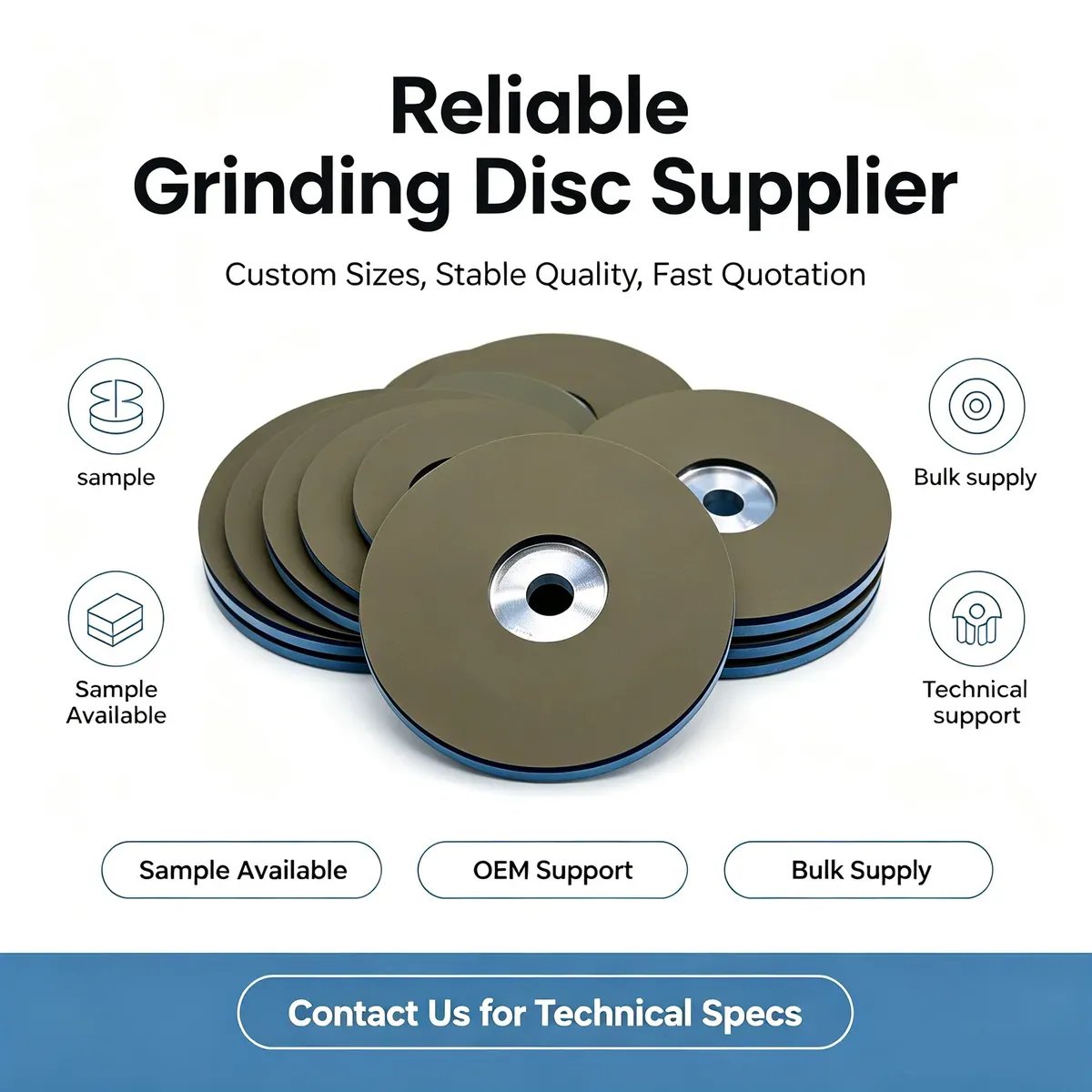 Resin Bond Diamond Grinding Disc 6 inch for Metal Grinding (60#-3000#) - view 8
