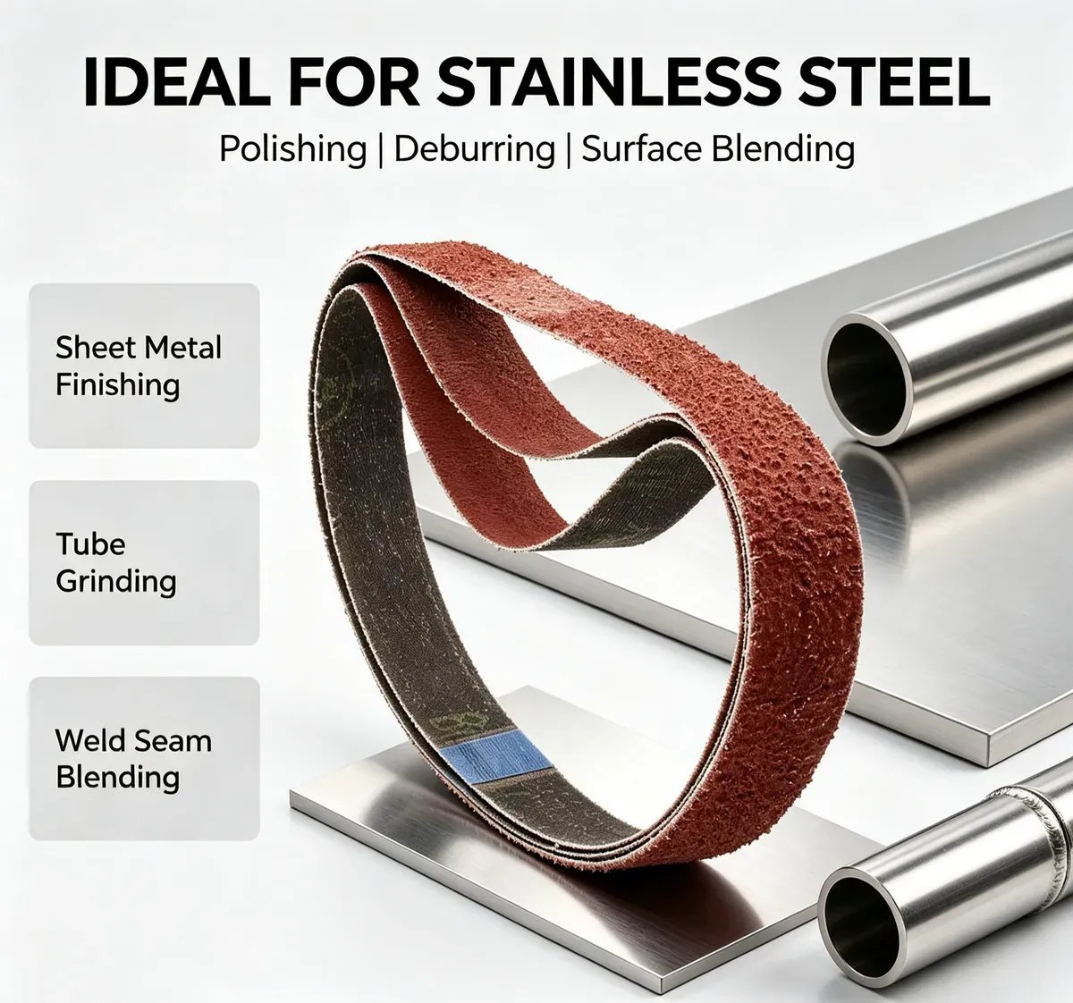 Resin and Ceramic Bonded Abrasive Polishing Belt 1 mm (60#-3000#) - view 4