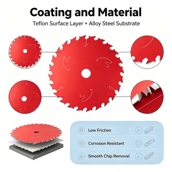 TCT Coated Circular Saw Blade 185 mm 24/40/54 TPI Low Noise