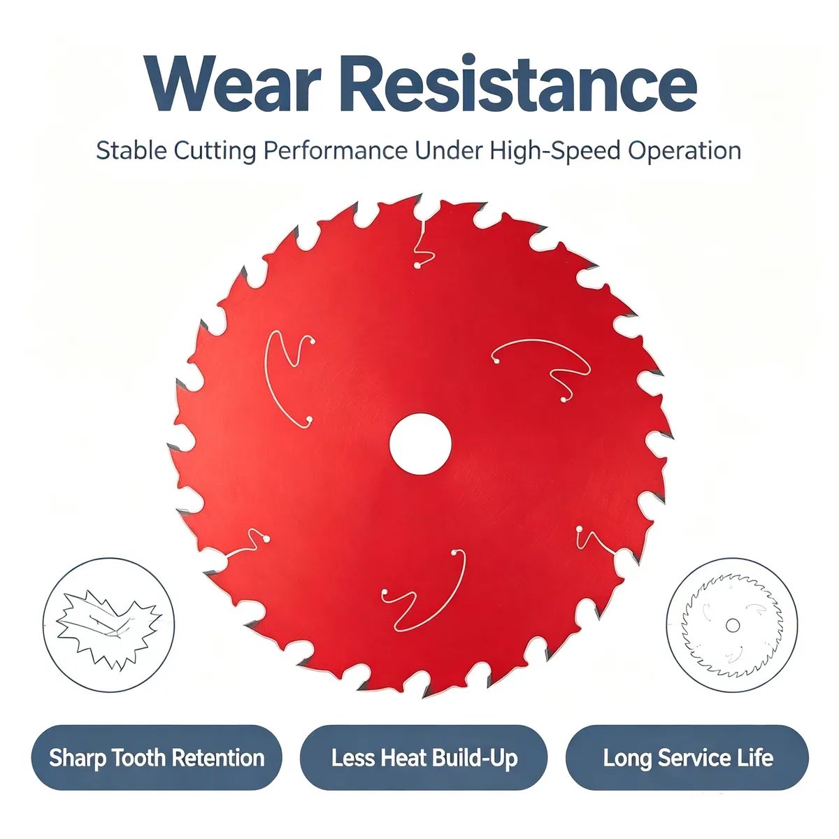 TCT Coated Circular Saw Blade 185 mm 24/40/54 TPI Low Noise - view 3