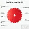 TCT Coated Circular Saw Blade 185 mm 24/40/54 TPI Low Noise