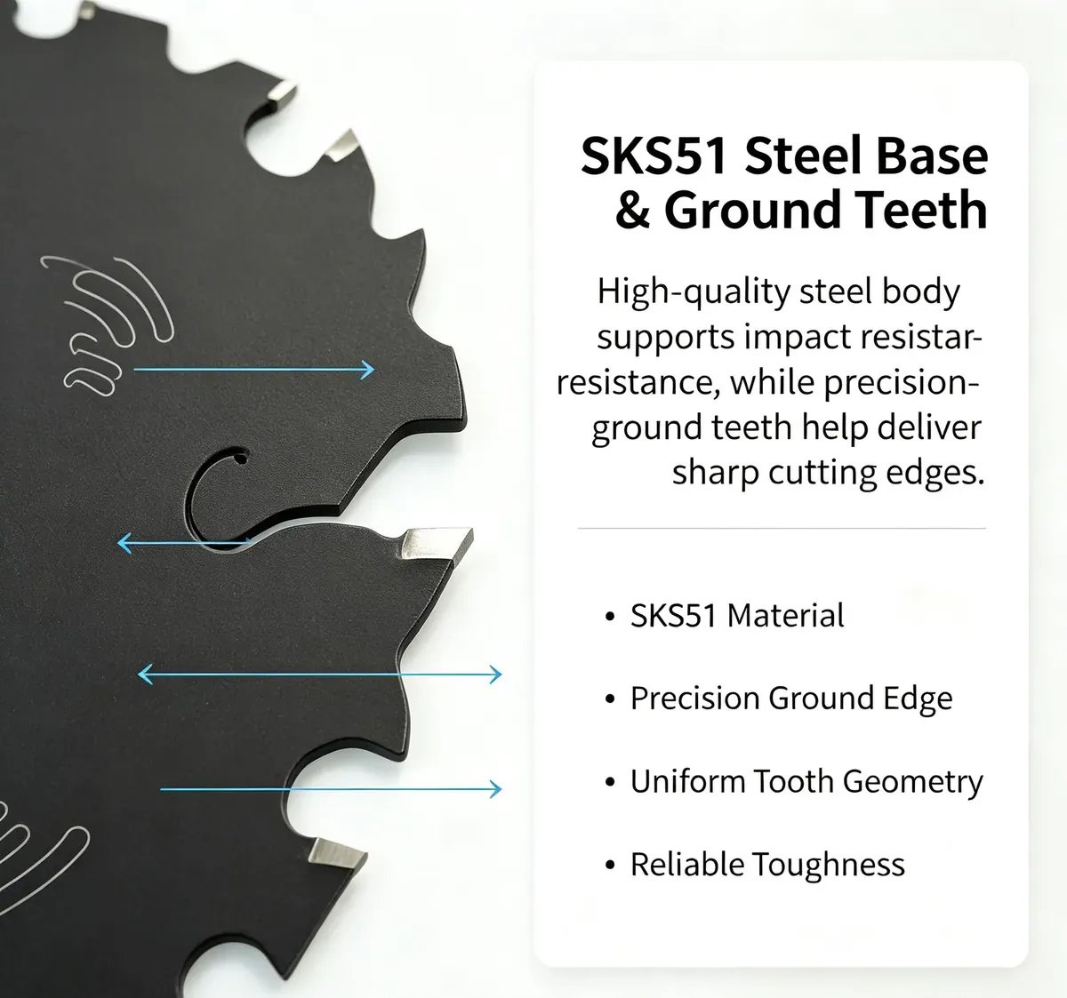 Teflon-Coated Wood Multi-Rip Saw Blade 185 mm 24/40/54 TPI - view 4