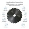 Teflon-Coated Wood Multi-Rip Saw Blade 185 mm 24/40/54 TPI