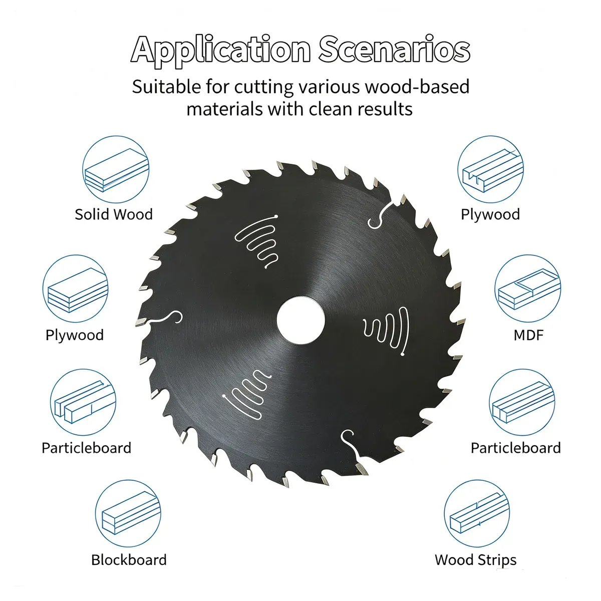 Teflon-Coated Wood Multi-Rip Saw Blade 185 mm 24/40/54 TPI - view 5