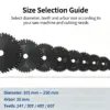 Teflon-Coated Wood Multi-Rip Saw Blade 185 mm 24/40/54 TPI