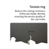 Teflon-Coated Wood Multi-Rip Saw Blade 185 mm 24/40/54 TPI