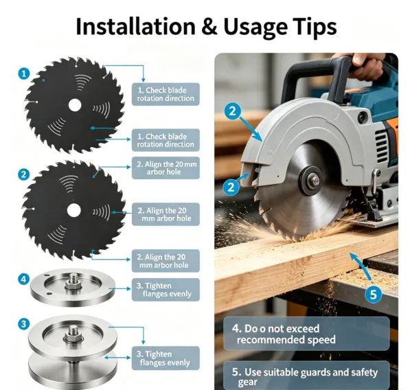Teflon-Coated Wood Multi-Rip Saw Blade 185 mm 24/40/54 TPI