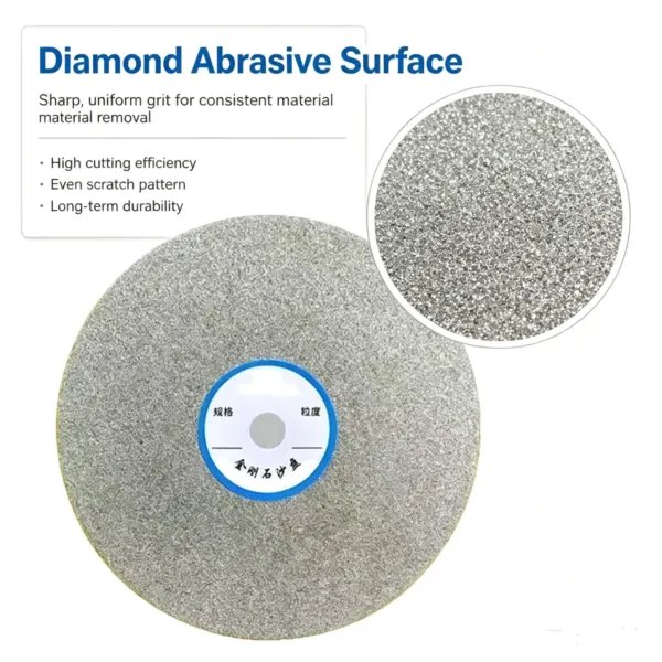Electroplated Diamond Grinding Disc 6 inch for Gem Polishing (High Hardness)