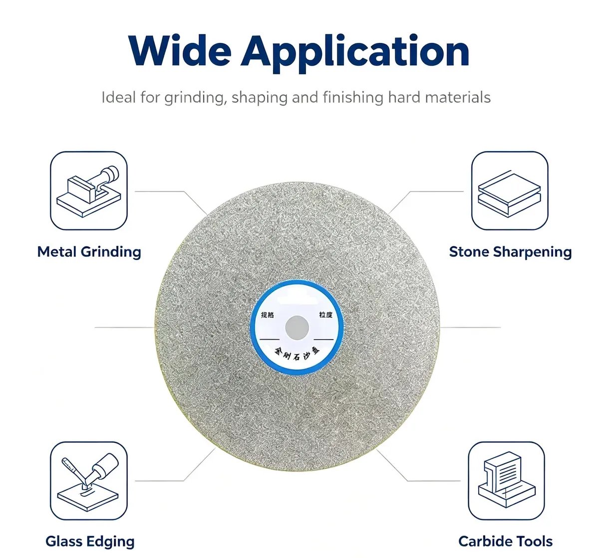 Electroplated Diamond Grinding Disc 6 inch for Gem Polishing (High Hardness) - view 5
