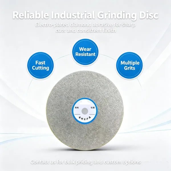 Electroplated Diamond Grinding Disc 6 inch for Gem Polishing (High Hardness)