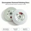 Universal 4.5 inch Electroplated Diamond Flap Disc 3.0 mm for Stainless Steel