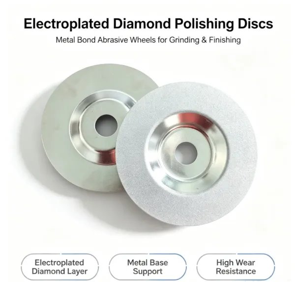 Universal 4.5 inch Electroplated Diamond Flap Disc 3.0 mm for Stainless Steel