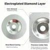 Universal 4.5 inch Electroplated Diamond Flap Disc 3.0 mm for Stainless Steel