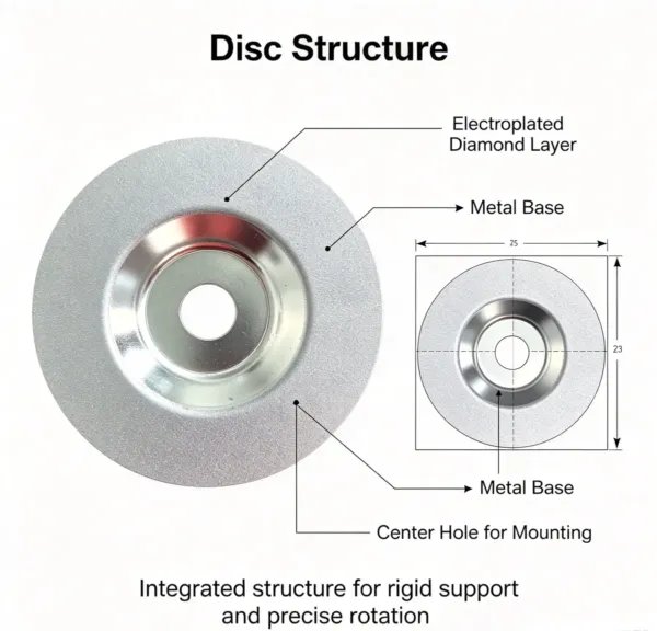 Universal 4.5 inch Electroplated Diamond Flap Disc 3.0 mm for Stainless Steel