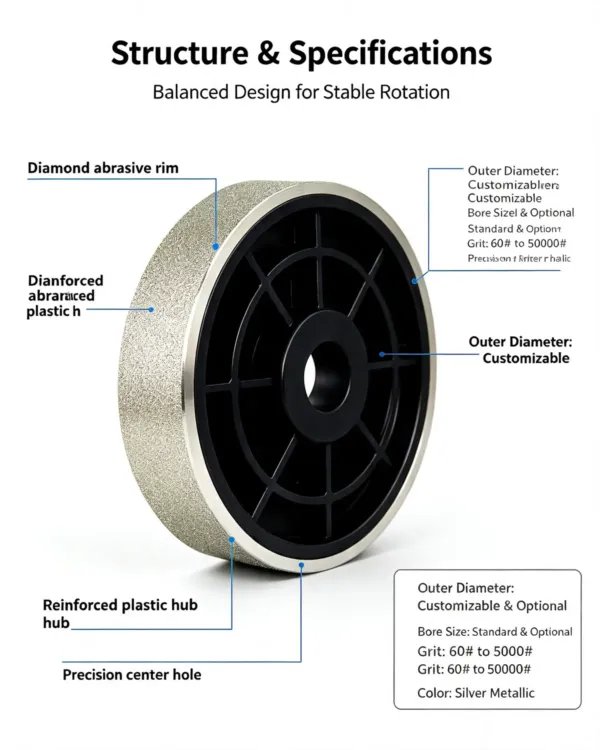 电镀金刚石打磨轮5 Electroplated Diamond Grinding Wheel (High Hardness)