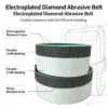 Zirconia Reinforced Electroplated Diamond Sanding Belt 1 mm for Metal and Wood