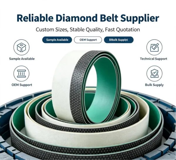 Zirconia Reinforced Electroplated Diamond Sanding Belt 1 mm for Metal and Wood