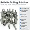 硬件金刚石钻头11 Hollow Core Diamond Drill Bit Set for Glass and Ceramic (2-19 mm)