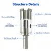 硬件金刚石钻头4 Hollow Core Diamond Drill Bit Set for Glass and Ceramic (2-19 mm)