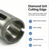 硬件金刚石钻头5 Hollow Core Diamond Drill Bit Set for Glass and Ceramic (2-19 mm)