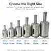 硬件金刚石钻头6 Hollow Core Diamond Drill Bit Set for Glass and Ceramic (2-19 mm)