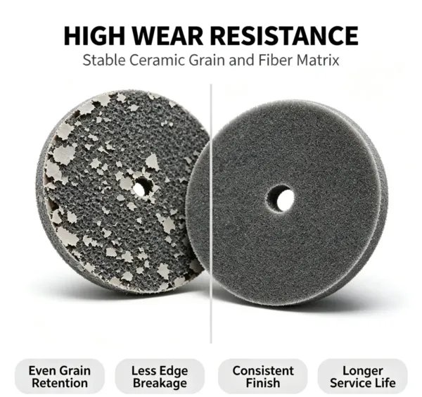 Ceramic Particle Precision-Molded Fiber Abrasive Roll (60#-3000#)