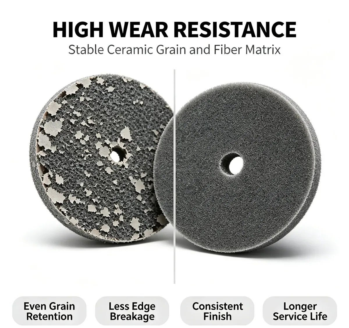 Ceramic Particle Precision-Molded Fiber Abrasive Roll (60#-3000#) - view 4