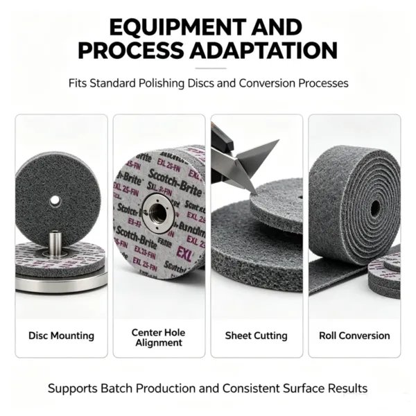 Ceramic Particle Precision-Molded Fiber Abrasive Roll (60#-3000#)
