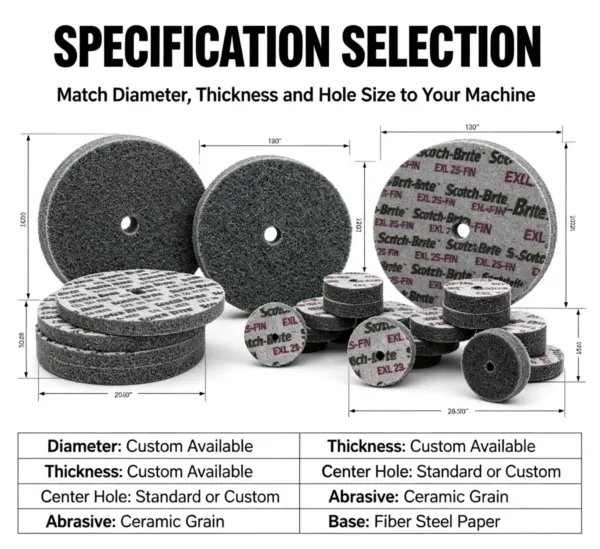Ceramic Particle Precision-Molded Fiber Abrasive Roll (60#-3000#)