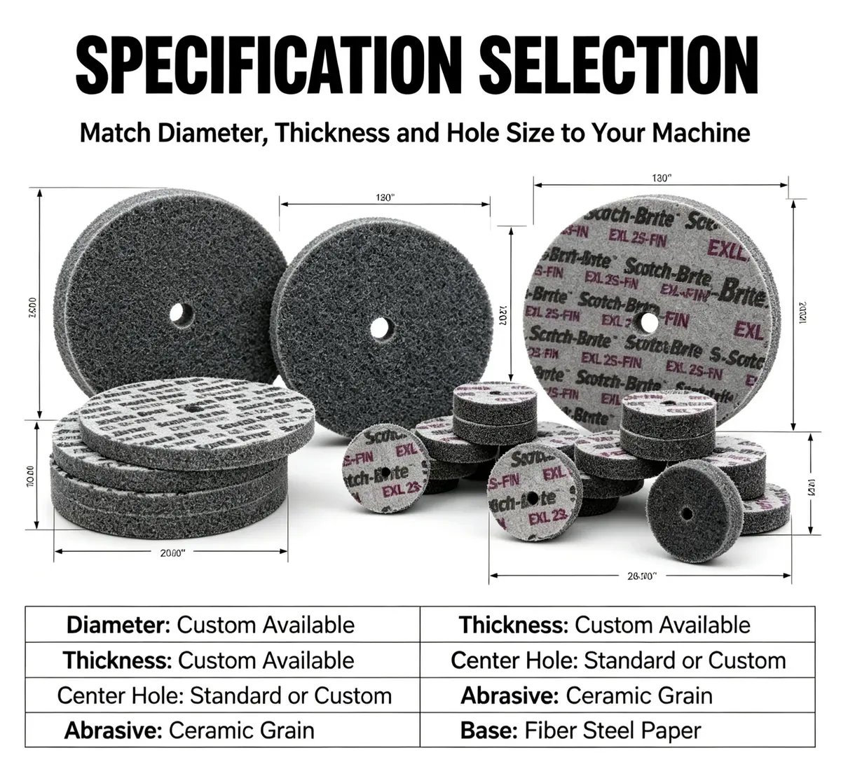 Ceramic Particle Precision-Molded Fiber Abrasive Roll (60#-3000#) - view 7